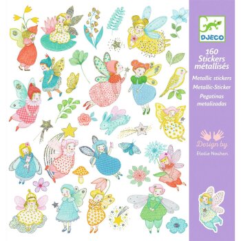 DJECO Metallic Sticker Glitzernde Schmetterlinge 160...