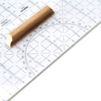 ARISTO TZ-Dreieck trojuholník 32,5 cm s drevenou rukoväťou a fazetou (AR1648)