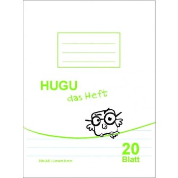 HUGU Schulheft A6 liniert 8mm 20 Blatt