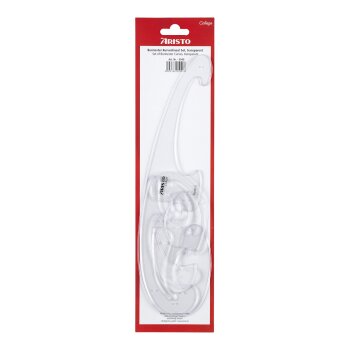 ARISTO Burmester Kurvenlineal-Satz, 3-teilig, transparent...