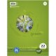 URSUS green Collegeblock A4 80 Blatt 5mm kariert premiumweiß